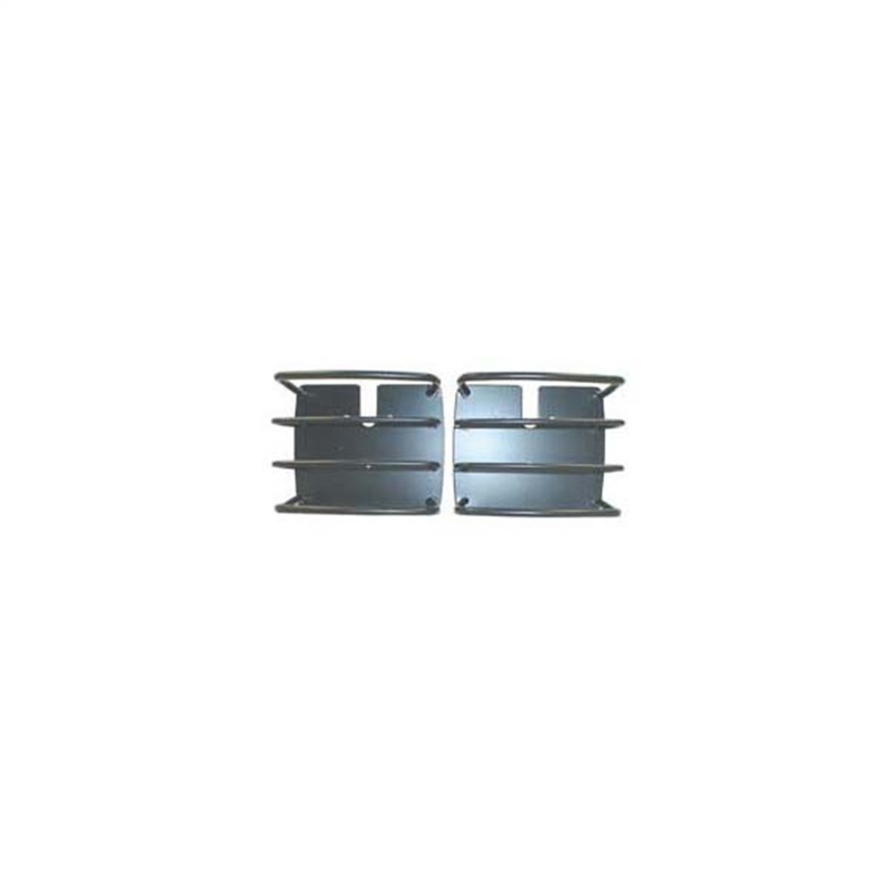 Jeep Wrangler Tail Light Guards - Rear - Rugged Ridge - Euro - Black - `87-`06